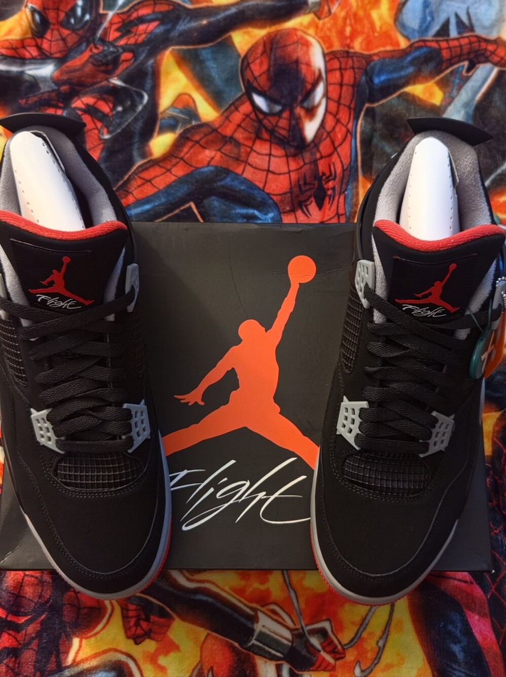 Air Jordan OG 'Bred' Retro 4 (2019) Red & Black Mens Size 13 💯 Authentic💣💥